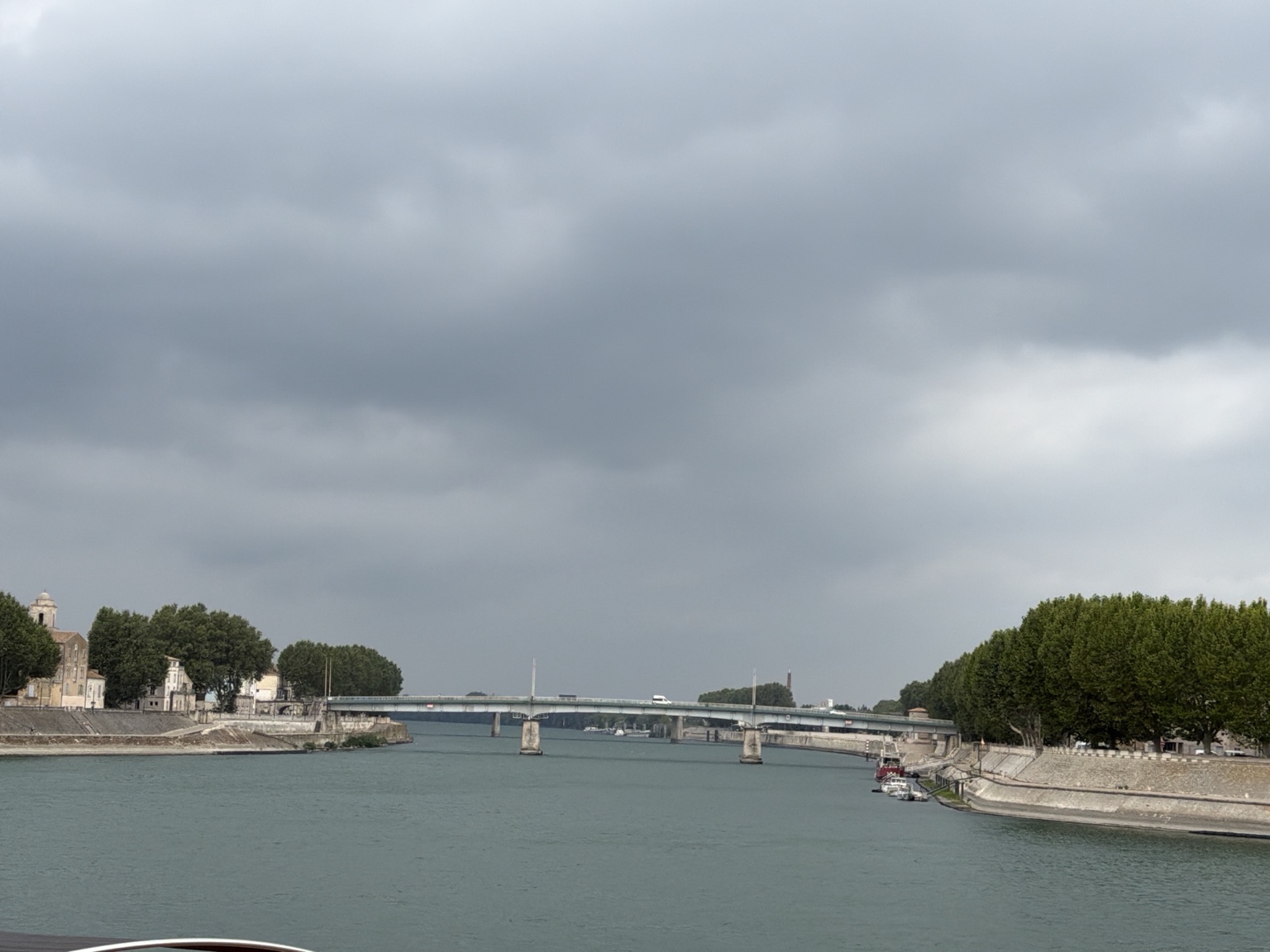 Lucht boven de Rhône